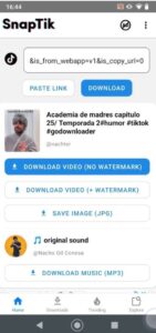 تحميل snaptik للاندرويد Apk.2025 سناب تيك آخر إصدار 3
